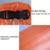 Outdoor waterdichte enkele schouder droge zak droge zak PVC vat tas  capaciteit: 5L (geel)
