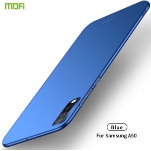 Voor Galaxy A50 MOFI Frosted PC ultradun hard case (blauw)