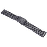 Zwart staal horlogeband voor horloge 42mm(zwart)