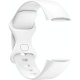 Voor Fitbit Charge 6 effen kleur vlindergesp siliconen horlogeband  maat: L maat