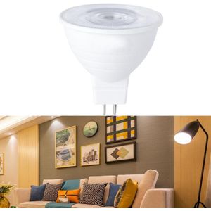 4 stks LED Light Cup 2835 Patch Energy-Saving Lamp Plastic Clad Aluminium Lichte Cup  Power: 5W 6Beads (MR16 Transparante Cover (Warm Light))