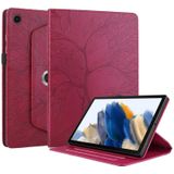 Voor Lenovo Tab M10 Plus 10.6 3rd Gen Tree Life Relif Rotatie Lederen Smart Tablet Case(Rood)