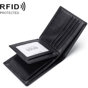 TP-215 Leather RFID Anti-diefstal Tri-Fold Short Wallet