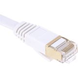 25m Goud verguld hoofd CAT7 High Speed 10Gbps ultra dun plat Ethernet netwerk LAN Kabel
