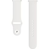 Voor Galaxy Watch Active 2 Smart horloge effen kleur siliconen polsband horlogeband  grootte: L (abrikoos)