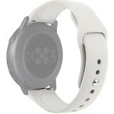 Voor Galaxy Watch Active 2 Smart horloge effen kleur siliconen polsband horlogeband  grootte: L (abrikoos)