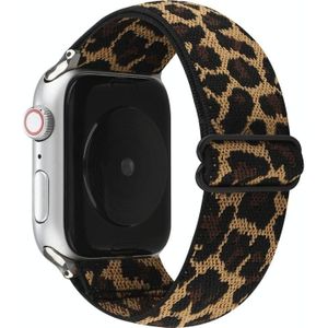 Ethnic Style Buckle Watchband voor Apple Watch Series 6 & SE & 5 & 4 44mm / 3 & 2 & 1 42mm (Brown Leopard)