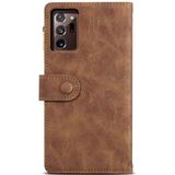 Voor Samsung Galaxy Note20 Ultra Retro Frosted Horizontal Flip Lederen Case met Houder & Card Slot & Portemonnee & Rits Pocket & Lanyard (Brown)