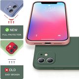 Voor iPhone 13 Pro Max siliconen telefoonhoes met polsband (matcha groen)
