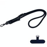 10 mm dik touw mobiele telefoon anti-verloren verstelbare lanyard spacer (klassiek zwart)