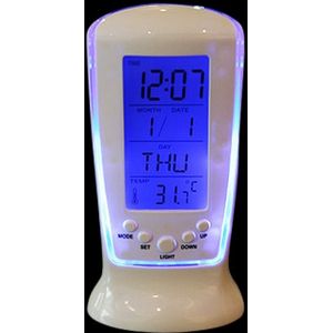 Multifunctionele Home Desktop LED wekker met kalender & temperatuur & tijdweergave