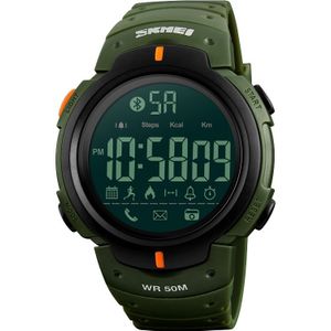SKMEI 1301 Multifunction 50m waterdicht sport Bluetooth Smart Watch  compatibel met Android & iOS systeem (Army Green)