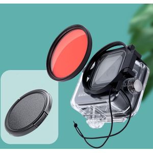 RUIGPRO voor GoPro HERO8 Professional 58mm Color Dive Housing Lens Filter met Filter Adapter Ring & Lens Cap(Red)