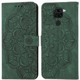 Voor Xiaomi Redmi Note 9 Mandala relif lederen telefoonhoesje