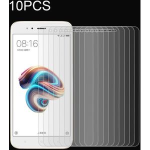 10 stuks Xiaomi Mi 5 X / A1 0 26 mm 9H oppervlaktehardheid 2.5D Explosieveilig volledig scherm getemperd glas scherm Film