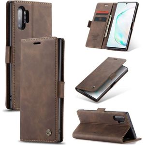 CaseMe-013 multifunctionele horizontale Flip lederen draagtas met kaartsleuf & houder & portemonnee voor Galaxy Note 10 + (koffie)