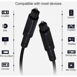 8m EMK OD2.2mm Digital Audio Glasvezel Kabel Plastic Speaker Balance Cable(Wit)