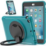 Shockproof TPU + PC Protective Case with 360 Degree Rotation Foldable Handle Grip Holder & Pen Slot For iPad mini 3 / 2 / 1(Blue)