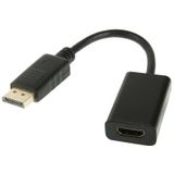 Full HD 1080P Display Poort mannetje naar HDMI vrouwtje Poort kabel Adapter  Lengte: 20cm