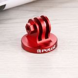 PULUZ CNC-Camcorder Statief Adapter voor HERO 4/5 SESSION / (2018) 7 / 6 / 5 / 4 / 3+ / 3 / 2 / 1, Xiaomi Yi, SJ4000, SJ5000, SJ6000 (rood)