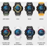 SMAEL 8082 Outdoor waterdichte sport multifunctionele lichtgevende timing elektronische horloge (wit kleurrijk blauw poeder)