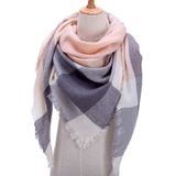 Lente Winter gebreide sjaal nek geruite Pashmina warme sjaals omslagdoeken Lady wrap (b18)