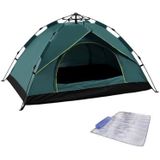 TC-014 Outdoor Beach Travel Camping Automatische Spring Multi-Person Tent voor 2 Personen (Groen + Mat)