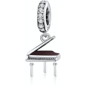 S925 Sterling Silver Grand Piano Hanger DIY Bracelet Ketting Accessoires