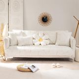 Vier seizoenen universele eenvoudige moderne antislip volledige dekking sofa cover  maat: 110x240cm (bananenblad beige)