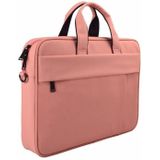 DJ03 waterdichte Anti-Scratch anti-diefstal een-schouder handtas voor 13 3 inch laptops  met koffer riem (roze)