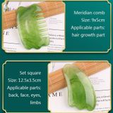 10 STUKS Hars Schrapen Sheet Massage Facial Tendon Stick Beauty Salon Shave Board Acupunctuur Pen  Kleur classificatie: Emerald Green Triangle