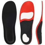 1 paar 068 sport correcte schokbestendige massage boog van voet platvoet ondersteuning binnenzool schoen-pad  grootte: XS (225-240mm) (groene oranje mesh doek)
