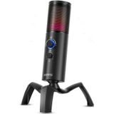 Yanmai Q18 USB professionele computer microfoon anker opname karaoke condensator microfoon (zwart)