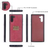 Voor Galaxy Note 10 POLA multifunctionele mode magnetische horizontale Flip lederen draagtas met kaartsleuven & portemonnee & foto frame & houder (rood)