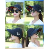 Vrouwen zomer casual uitgaan ultraviolet-proof Koreaanse stijl gevouwen zon blok hoed ademend en licht