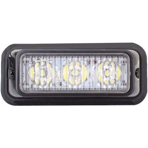9W 540LM 6500K 3-LED wit licht Wired Auto knipperende waarschuwing signaal Lamp  DC12V  draad lengte: 95cm