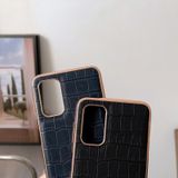 Voor Samsung Galaxy A33 5G Krokodil Textuur Lederen Galvaniseren Telefoon Case (Zwart)