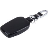 Auto Auto PU leder intelligentie twee knoppen lichtgevend Effect Key Ring beschermhoes voor 2014 versie RAV4 2015 versie Highlander(Black)