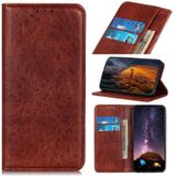 Voor Samsung Galaxy A13 5G Magnetische Crazy Horse Textuur Horizontale Flip Lederen Telefoon Case met Houder & Card Slots (Brown)