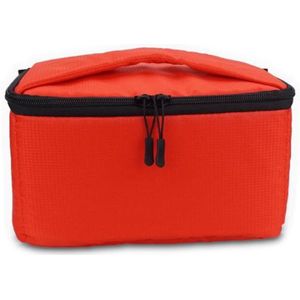 EDAL Waterbestendige DSLR Gewatteerde insert Case Waterproof Zipper Verwijderbare Partitie Camera Tassen (Rood)