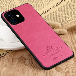 PINWUYO PIN Rui serie klassiek leer  PC + TPU + PU leer waterdicht en anti-Fall all-inclusive beschermende shell voor iPhone XIR 2019 (rood)