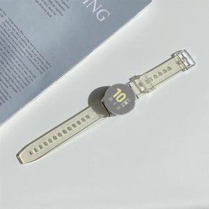 Voor Samsung Gear S3 / Garmin Venu 2 22mm Universele verkleuring in Sun Silicone Vervanging Strap Horlogeband