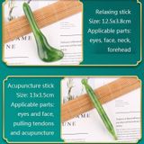 10 STUKS Hars Schrapen Sheet Massage Facial Tendon Stick Beauty Salon Shave Board Acupunctuur Pen  Kleur classificatie: Emerald Green Relaxing Stick