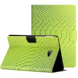 Voor Samsung Galaxy Tab A10.1 T850 Solid Color Crocodile Texture Leather Smart Tablet Case(Groen)