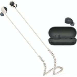 Voor Sony WF-C700B/WFC-700N 2 stks Bluetooth Headset Siliconen Anti-verloren Touw (Beige)