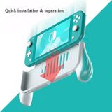 2 PCS Gamepad Grip Cover Case voor Nintendo Switch Lite (donkergrijs)