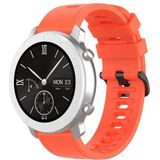 Voor Amazfit GTR Siliconen Smart Watch Vervanging Strap Polsbandje  Maat:20mm(Oranje Rood)