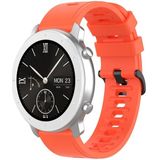 Voor Amazfit GTR Siliconen Smart Watch Vervanging Strap Polsbandje  Maat:20mm(Oranje Rood)