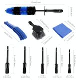 9 stks / set Car Wash Detail Brush korte schacht bandborstel