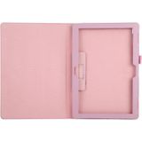 Voor Lenovo Tab 4 10 Plus (TB-X704) / Tab 4 10 (TB-X304) Litchi Texture Solid Color Horizontal Flip Leather Case met Holder & Pen Slot(Pink)